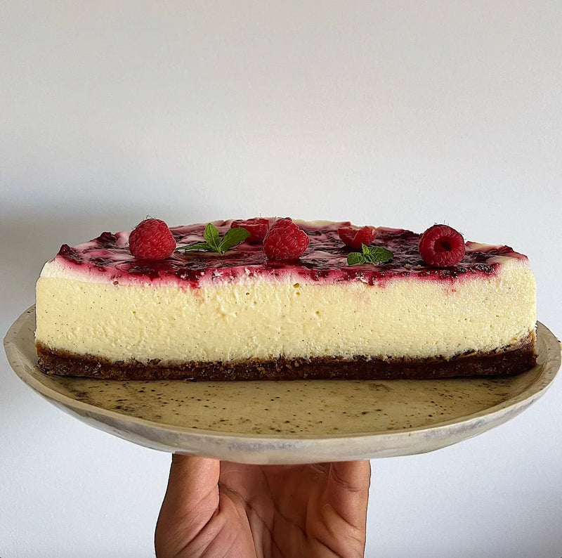 White Chocolate Raspberry Cheesecake
