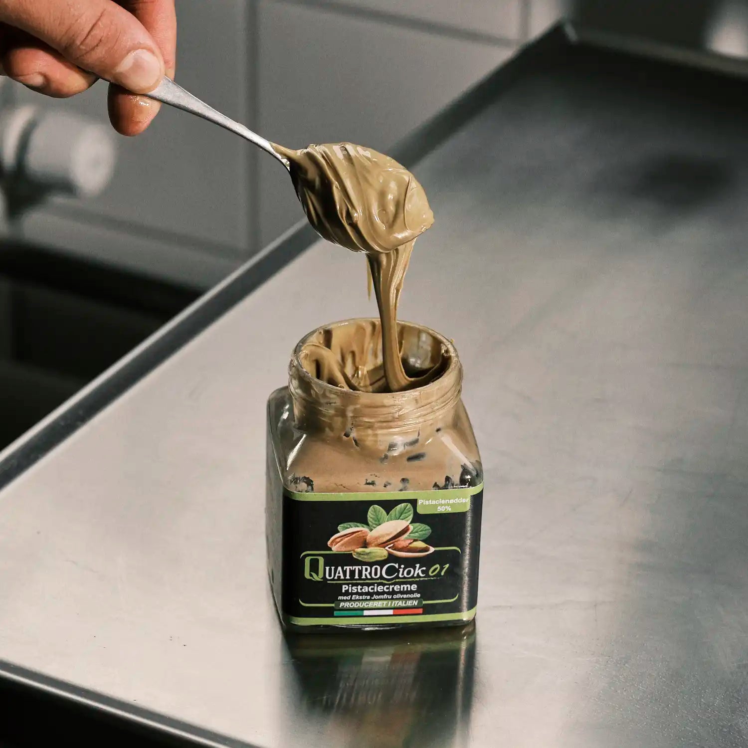 Pistaciecreme med ekstra jomfru olivenolie (320 g)