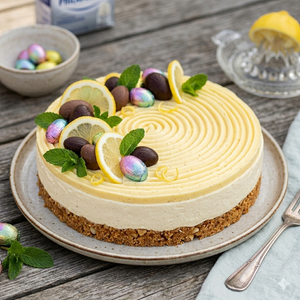 Påske cheesecake m. citron og vanilje