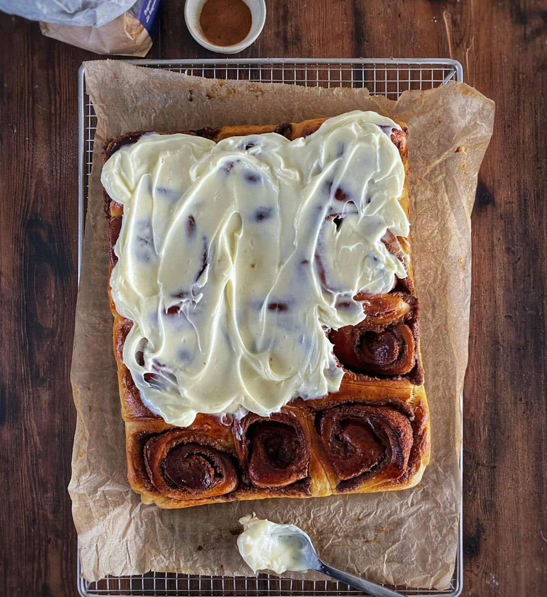 Kanelsnegle med flødeostecreme