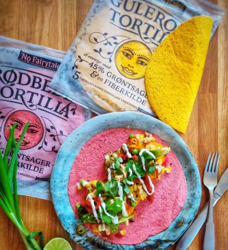 Veggie-tortilla m. grillede grøntsager