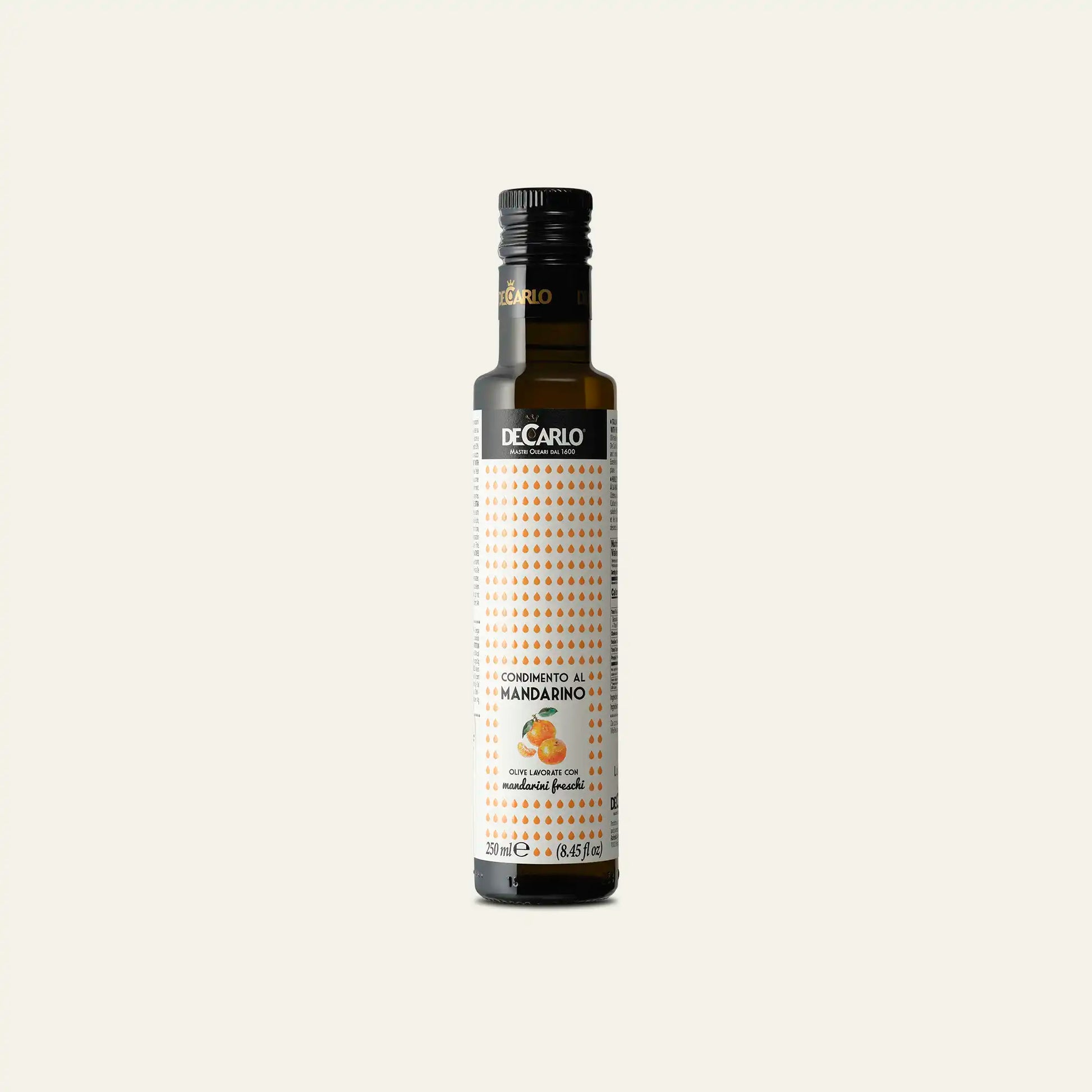 De Carlo Olivenolie med Mandarin (250 ml)