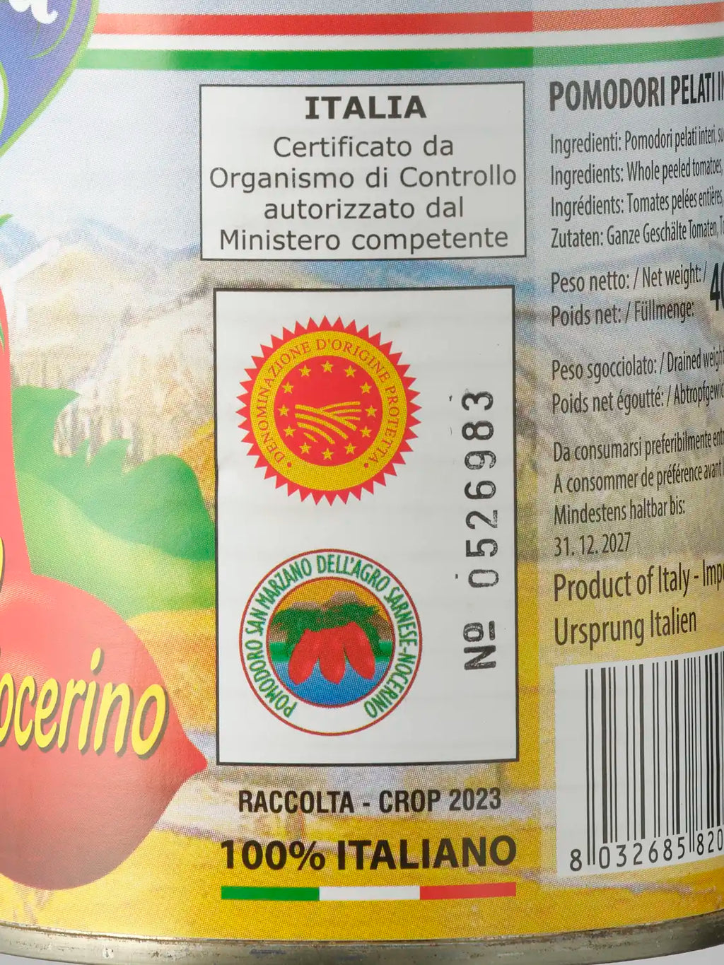 San Marzano D.O.P. Dåsetomat (2500G)