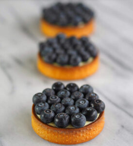 Minitærter med blåbær